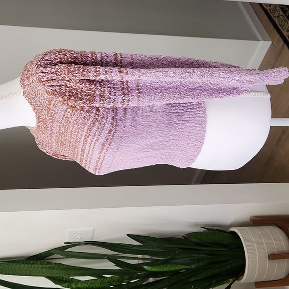 J Crew Reversible Space-Dyed Cardigan Sweater in Dusty Mauve S - Picture 10 of 17